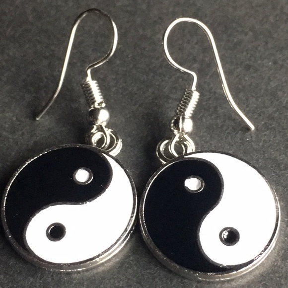 Yin & Yang Drop Earrings - Picture 11 of 12